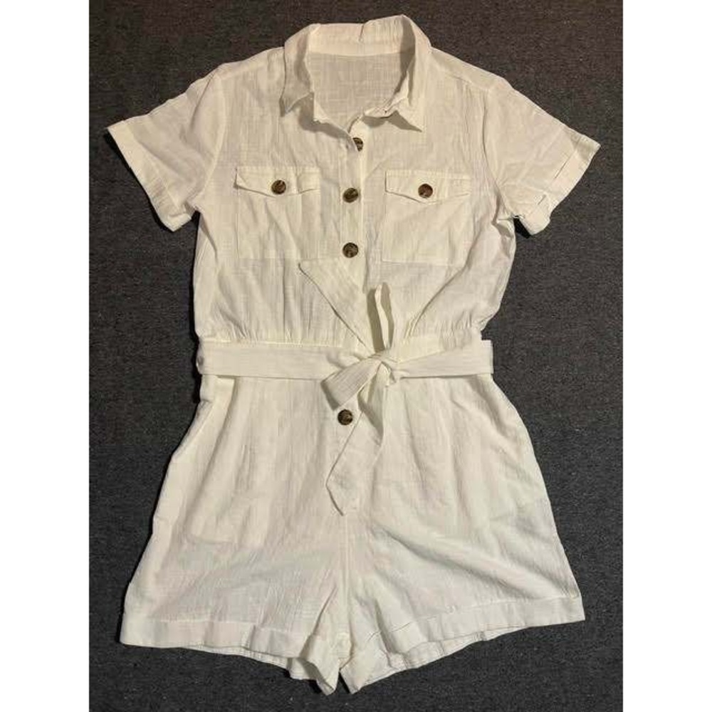 Romper White Women's Size M